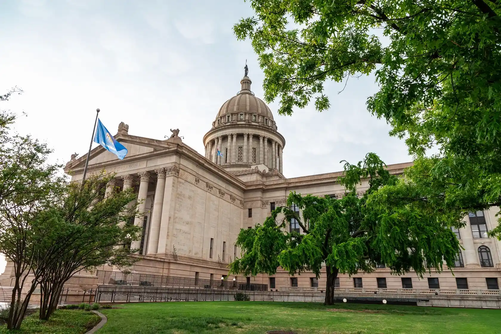 Oklahoma State Capitol building, representing official esthetician licensing and regulations